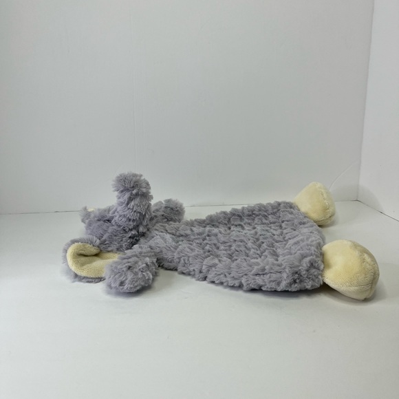 Demdaco Elephant Lovey Rattle Plush Gray Baby Security Blanket Soft 12'' - Picture 10 of 12